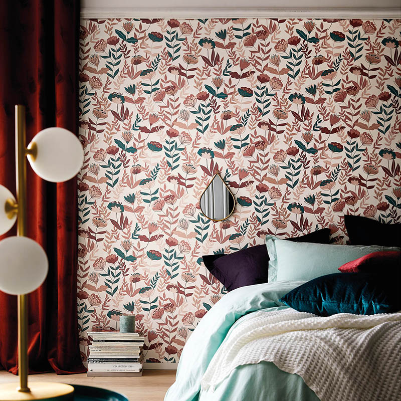 Wallpaper collection Melody - wallpaper Contemporary | Geometric, Floral & Vegetal
